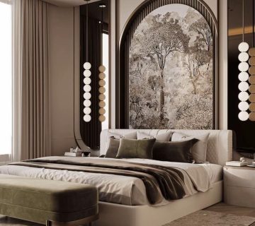 ديكور ورق جدران في المدينة المنورة بألوان ونقوش حديثة